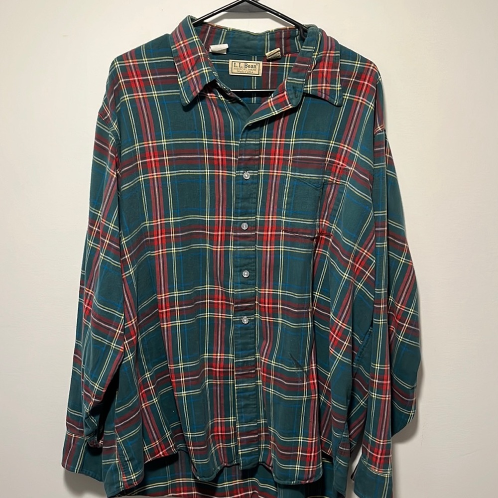 Vintage L.L Bean cotton plaid
